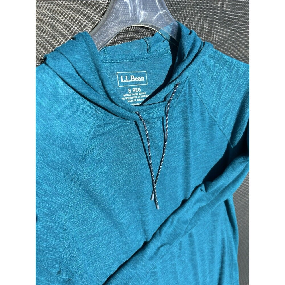 LL Bean S Women’s Hoodie Teal Blue L/S Outdoors